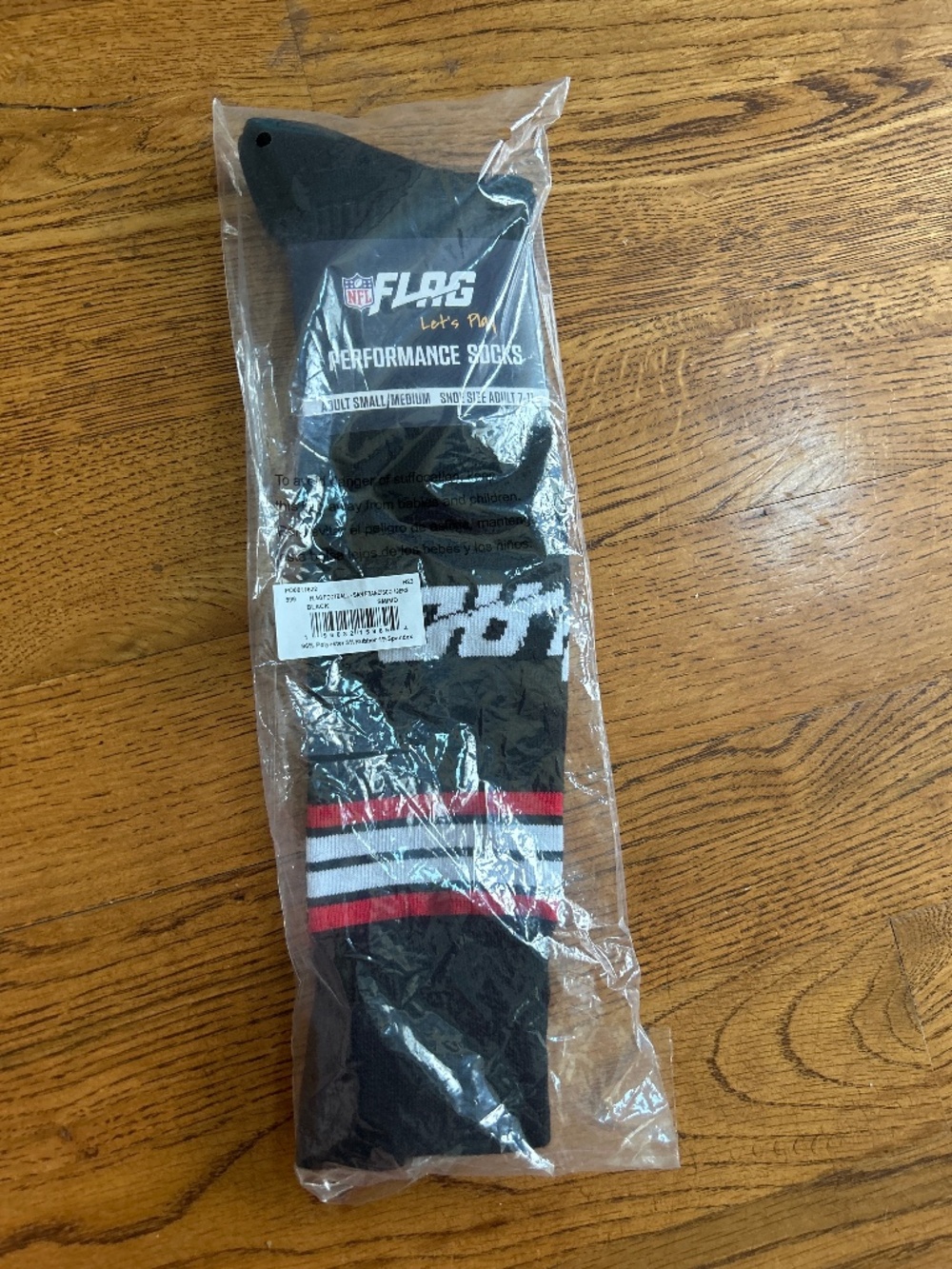 NFL flag socks- SF 49ers